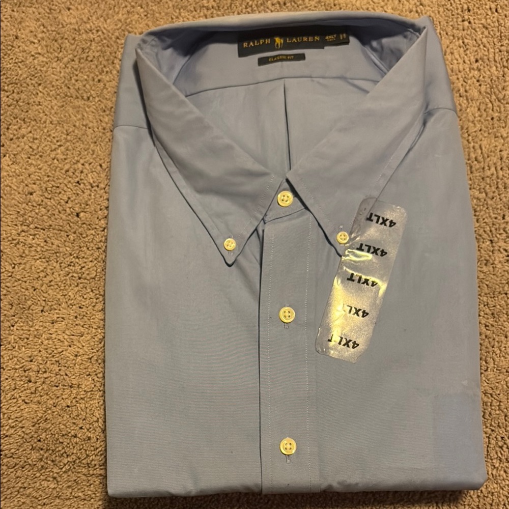 Ralph Lauren Men's Light Blue Dress Shirt